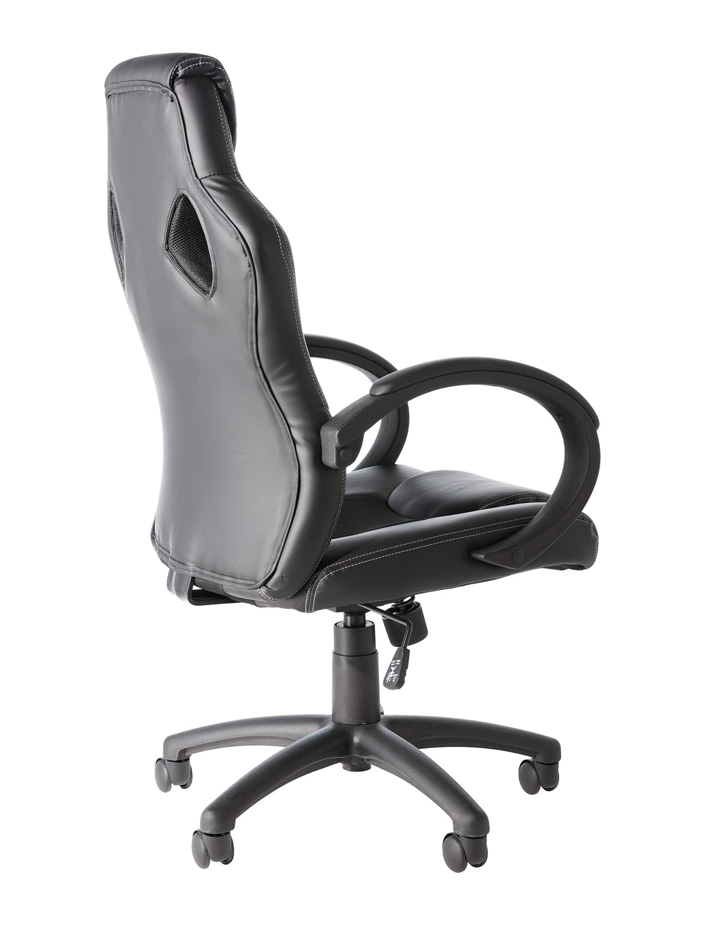 Alphason,AOC5006BLK,Daytona Faux Leather Racing Chair - Black fabric insert,Black fabric insert