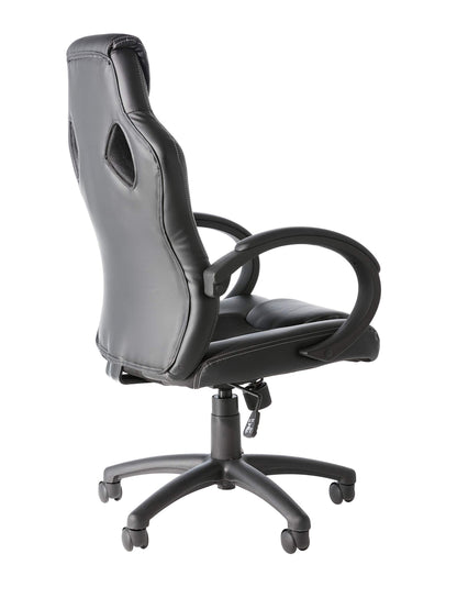 Alphason,AOC5006BLK,Daytona Faux Leather Racing Chair - Black fabric insert,Black fabric insert