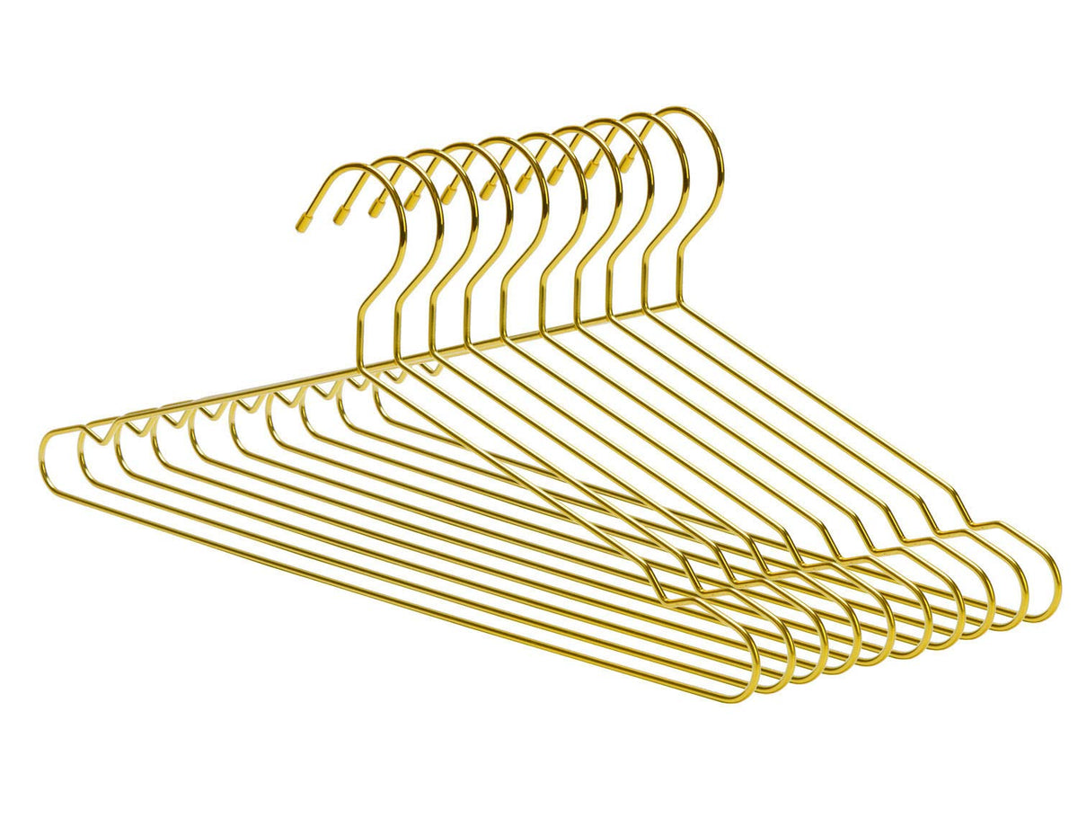 Nature Smile 45CM Heavy Duty Metal Hangers, Space Saving suit Hangers, Metal Clothes Hangers, Coat Hanger