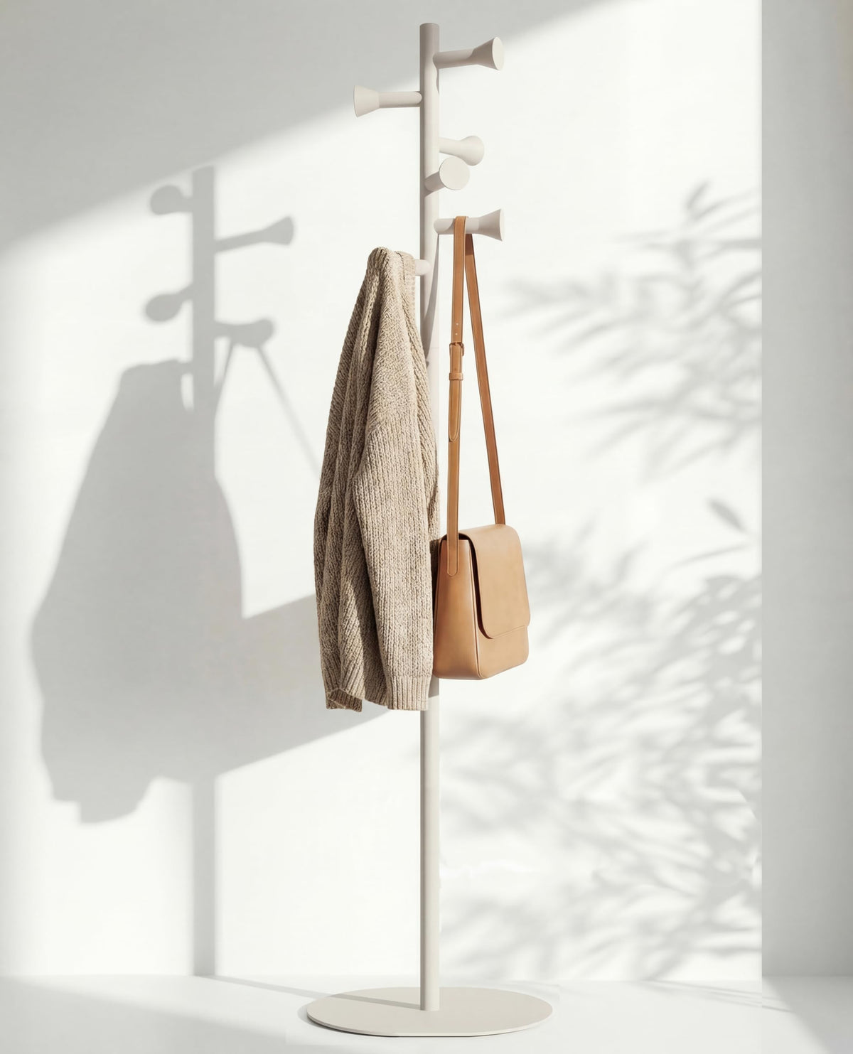 nidoshu Coat Stands for hallway - Modern Coat Rack Freestanding No Visible Screws Original Design for Small Space Entrance Hall