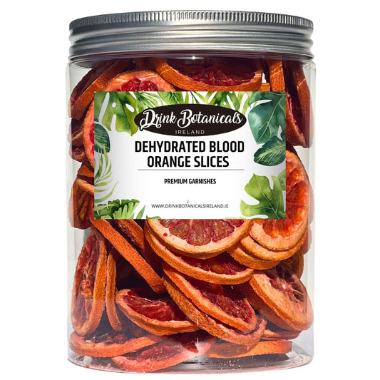 Drink Botanicals Ireland Dried Blood Orange Slices Wheels | 50+ Slices | 100% Natural | For Cocktail Garnishing, Wreath, Cakes, Snacking, Infusions,