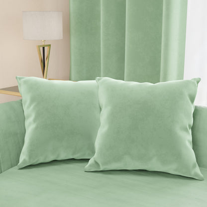 PETTI Artigiani Italiani - 2 velvet sofa cushions with filling, bedroom cushion covers, upholstery cushions with invisible zipper