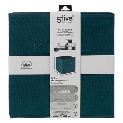 5 five simply smart 5five - Basket Velour 31 x 31 cm Mix N Module Blue
