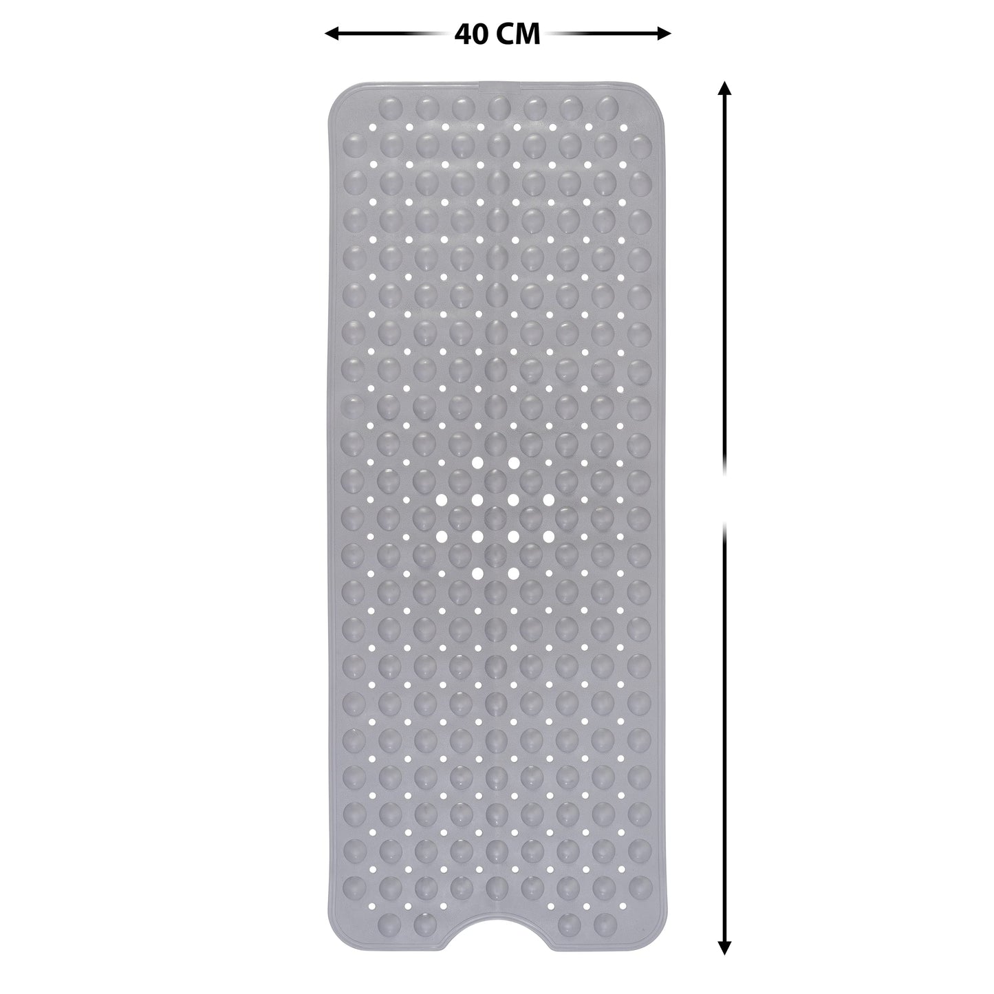 Bathtub Mat Non Slip – 100 x 40 CM Bath Mat – Easy Clean Shower Mats – Sturdy Suction Cup Attaching – Comfortable for Feet – Draining Holes