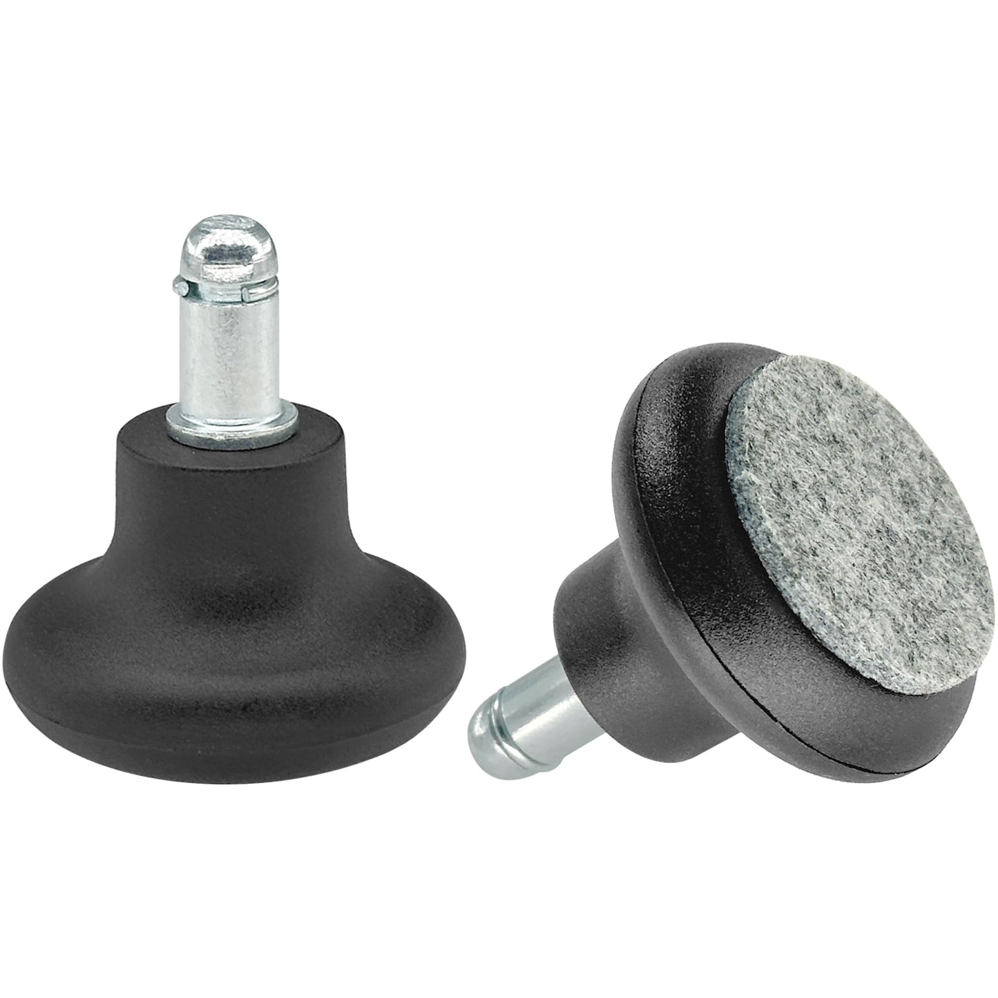 5 PCS Fixed Stationary Castors,Glide Office Chair Wheels For Replacement Swivel Caster Wheels (Black)