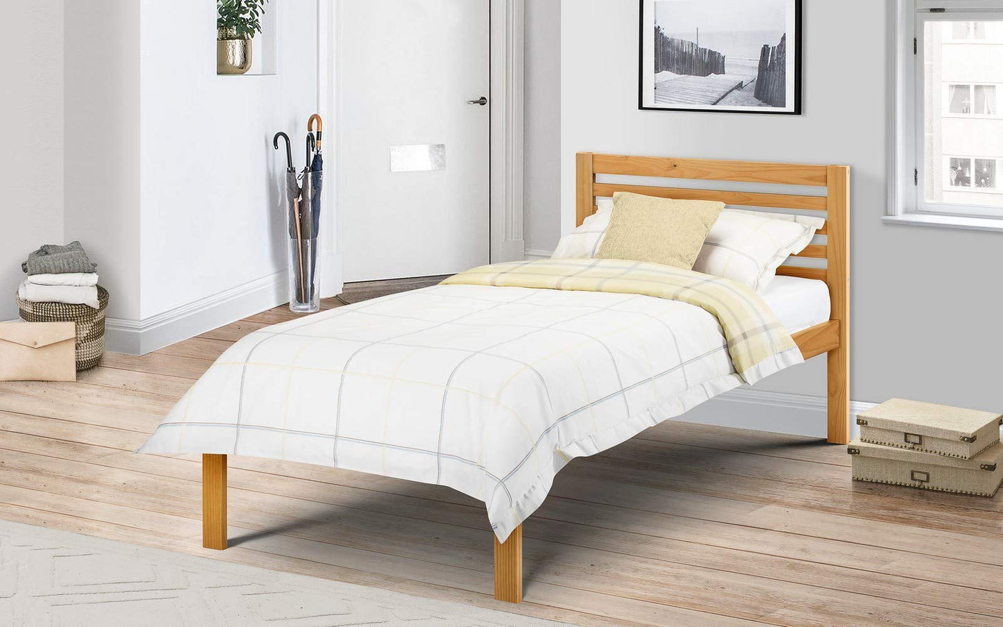 Julian Bowen Slocum Bed - Antique Pine Wooden Beds