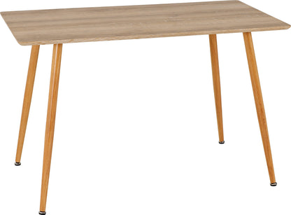 Seconique Barley Dining Table in Oak Veneer/Oak Effect
