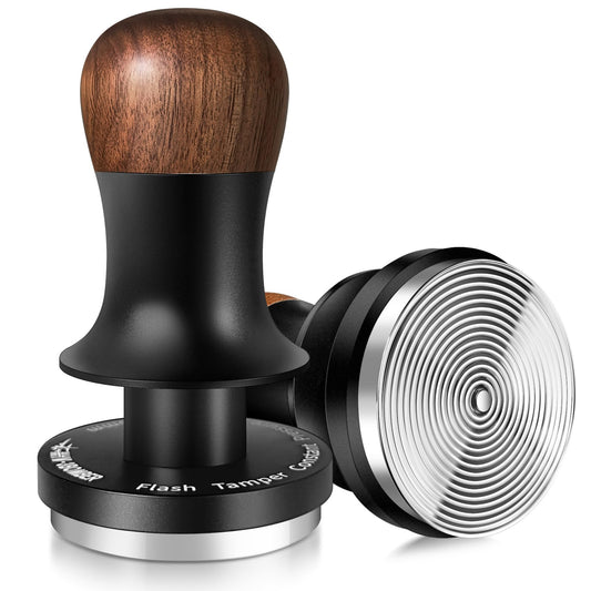 MHW-3BOMBER 54mm Espresso Coffee Tamper with 3 Spring Loaded Calibrated, Espresso Tamper 15/30lbs Espresso Hand Tamper with Sound Feedback, Suitable