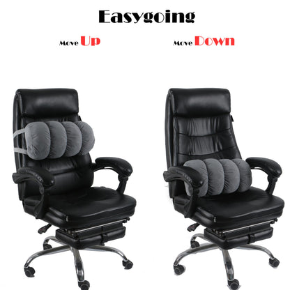 Alibo Office Chairs Contoured Half Moon Round Lumbar Roll Low Back Lumbar Support D-Shaped Pillow Multi Purpose Recliner Leg Rest Cushion For Chair