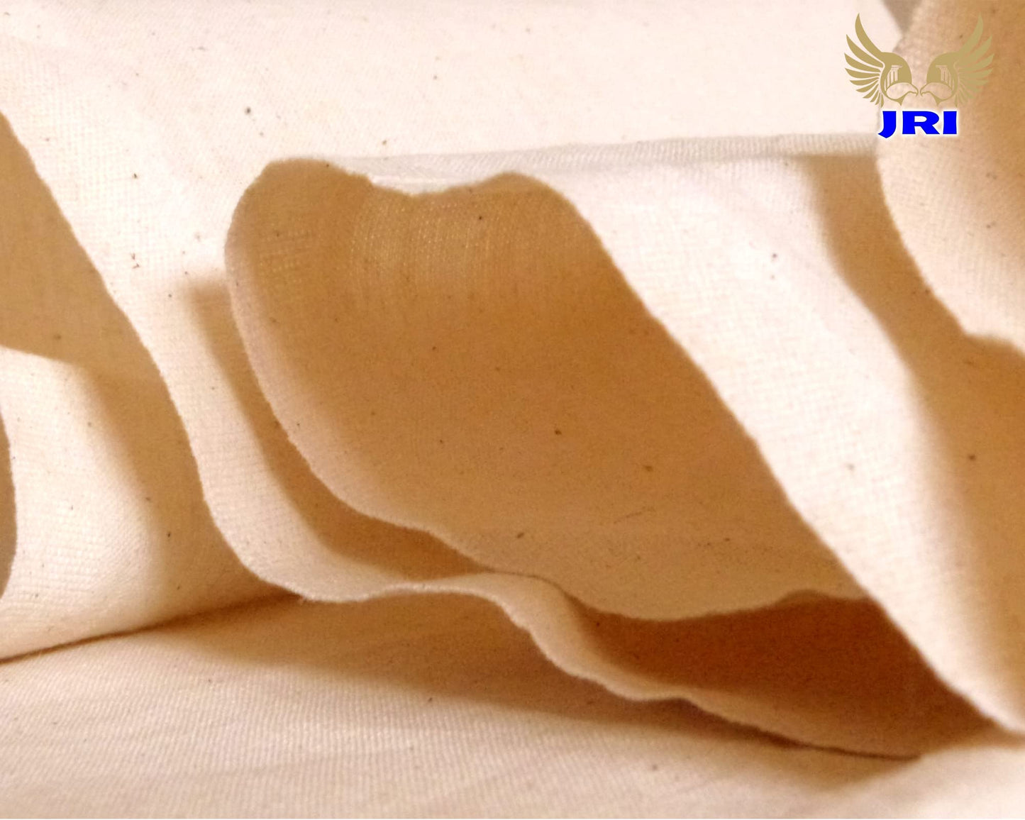 Calico Fabric 63 Inch (160cm) Extra Wide  100% Unbleached Natural Cotton, Medium Weight, Premium Quality by JRI (15 Meter)