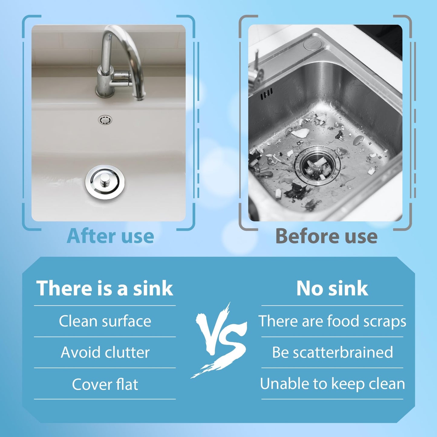 Ginddy Universal Bath Plug Replacement,42mm to 45mm Bath Plugs & Sink Plug Pop Up Sink plug Stainless Steel Drain Stopper for Bathtub,Washbasin and