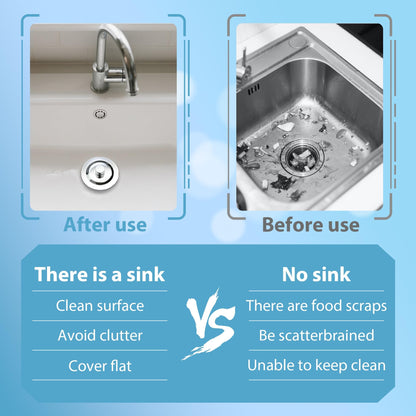 Ginddy Universal Bath Plug Replacement,42mm to 45mm Bath Plugs & Sink Plug Pop Up Sink plug Stainless Steel Drain Stopper for Bathtub,Washbasin and