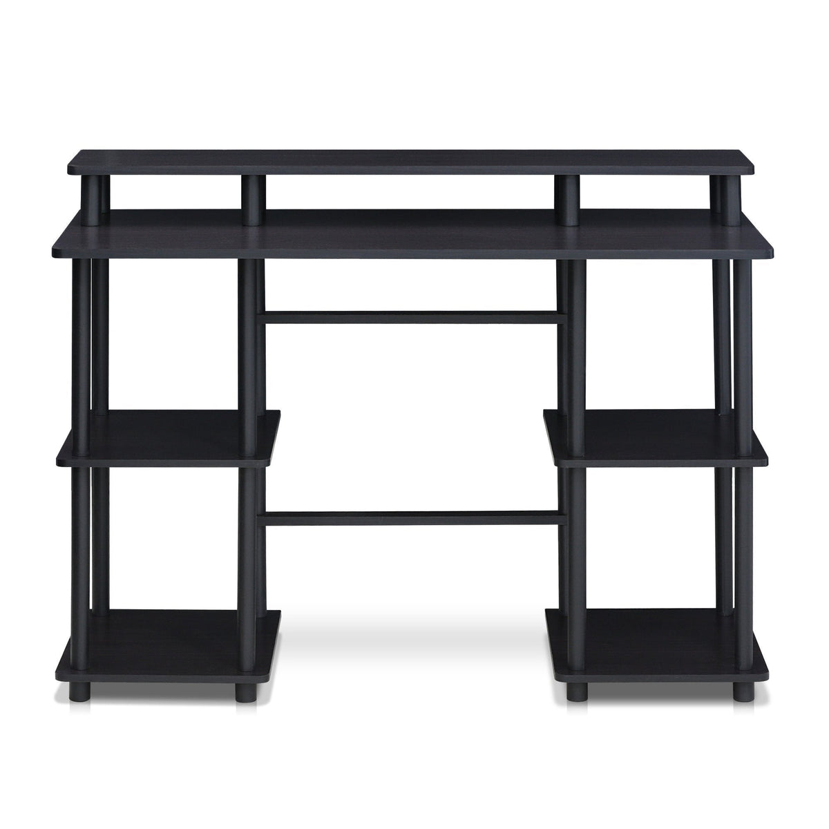 Furinno Computer Desks, Wood, Espresso/Black, one Size