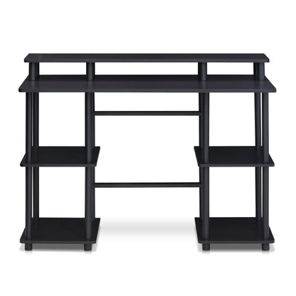 Furinno Computer Desks, Wood, Espresso/Black, one Size