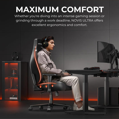 Anda Seat Novis Ultra Gaming Chair for Adults - Extra Large Reclining Video Game Chairs, PVC leather Ergonomic Gaming Chair