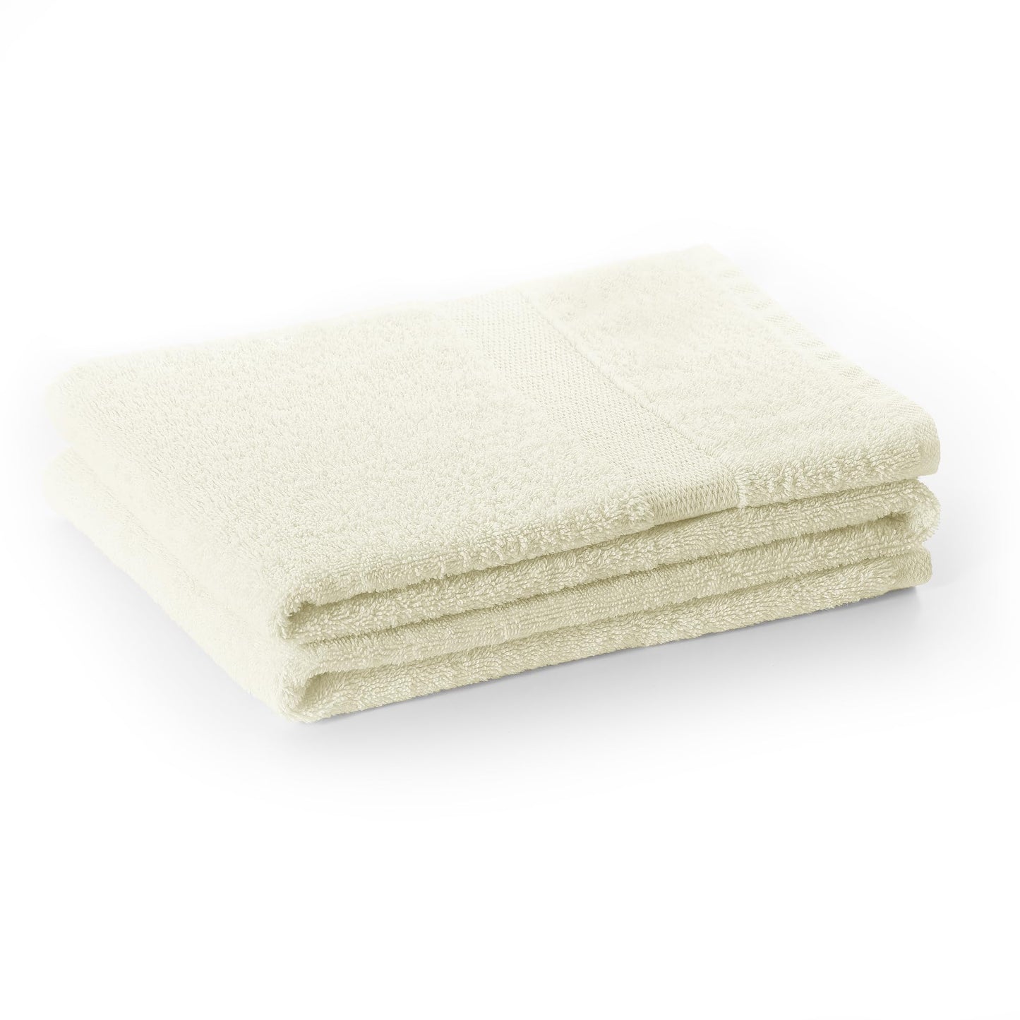 DecoKing Hand Towel 50 x 100 cm Cotton Quality 525 g/m² Ecru Ivory Absorbent Marina