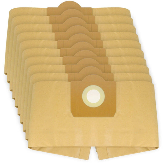 SPARES2GO Strong Dust Bags for DeWalt DXV23PTA 23L DXV38S 38L DXV20PA 20L Wet & Dry Vacuum Cleaner (Pack of 10)