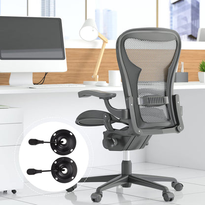 NUOBESTY Chair Chassis Round Tray 9.84 in Swivel Chair Bracket Metal Base Plate Replacement Accessories for Office Seating and Home Use