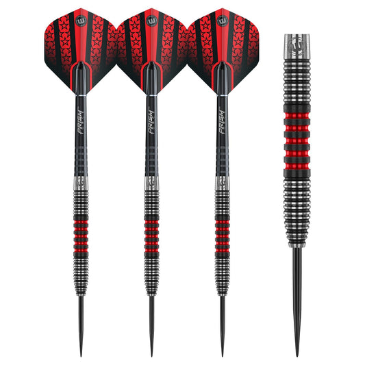 WINMAU Joe Cullen 21 Gram Tungsten Darts with Prism Flights and Shafts (Stems)