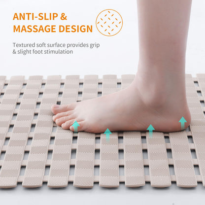 Smiry Shower Bath Mat Non Slip, Quick Drying for Inside Shower, 40 x 70 cm