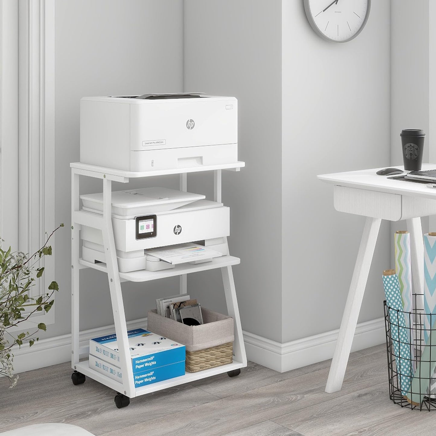 PUNCIA 50x40x75cm 3 Tier Printer Table with Storage