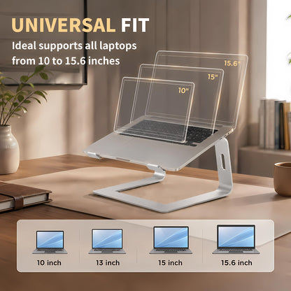 Orionstar Laptop Stand for Desk, Aluminum Laptop Riser, Portable Computer Stand for Apple Mac MacBook Air Pro 10-15.6 Inch Notebook Computer