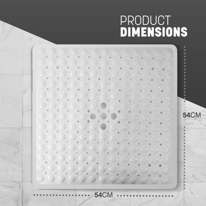 KEPLIN Premium Non-Slip Shower Mat - 164 Suction Cups, BPA & Latex Free, Mildew Resistant, Machine Washable - Safe