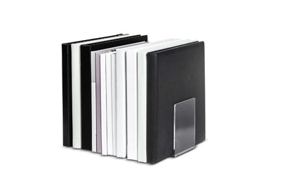 Maul acrylic bookends Modern 8 x 8 x 10 cm transparent