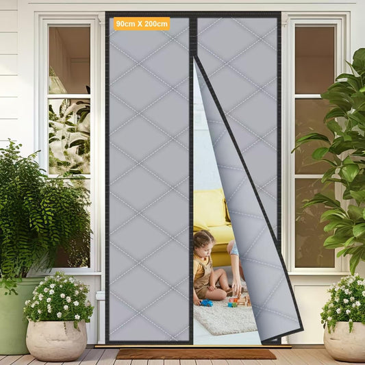 Sylken Thermal Door Curtain 200 X 90cm,Thickened Windproof Waterproof Door Covers Oxford Cloth with Polyester Cotton Warm Winter, Windproof