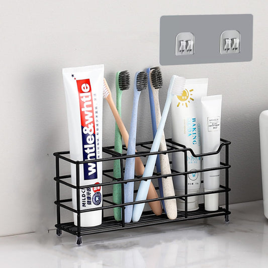 Binwat Toothbrush Holder Stainless Steel Wall Mounted Toothpaste Stand Ventilated Mould-Proof Toothbrush Caddy Eectric Toothbrush Holder Wall Stand (8
