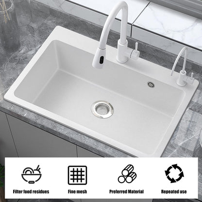 2 Pcs Kitchen Sink Strainer Hair Catcher for Shower Drain Stainless Steel Standard Sink Drain Protector Hair Catcher for Kitchen Bathroom Shower