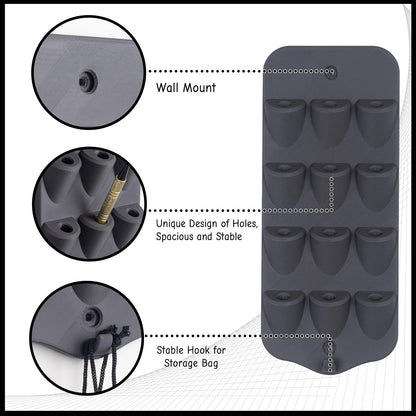 Extguds Dart Holder Wall Mount,Dart Display Rack,Dart Stand Displays 12 Steel/Soft Tip Darts,with Storage Bag,Screws, expansion tube,Screwdriver