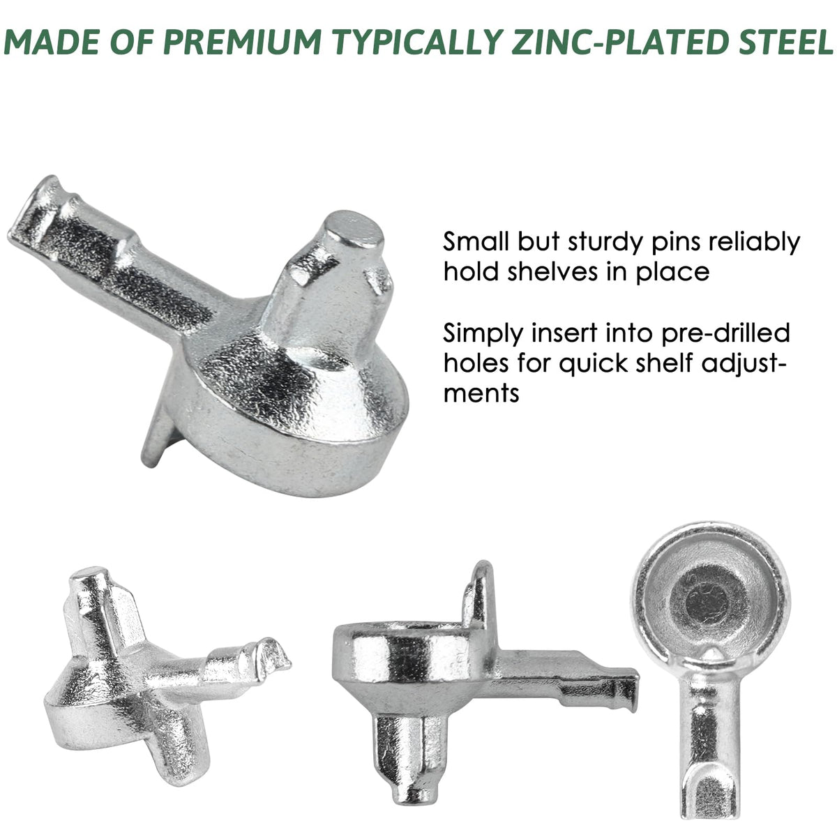20PCS Shelf Pins for Billy Bookcase, Metal Bookshelf Pins for Part #131372