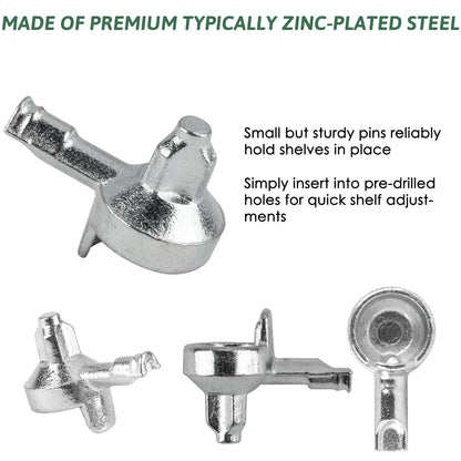 20PCS Shelf Pins for Billy Bookcase, Metal Bookshelf Pins for Part #131372