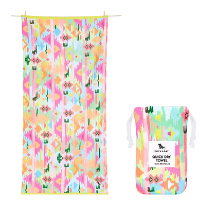 Dock & Bay Quick Dry Beach Towel - Ibiza Glow, Large