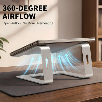 Orionstar Laptop Stand for Desk, Aluminum Laptop Riser, Portable Computer Stand for Apple Mac MacBook Air Pro 10-15.6 Inch Notebook Computer