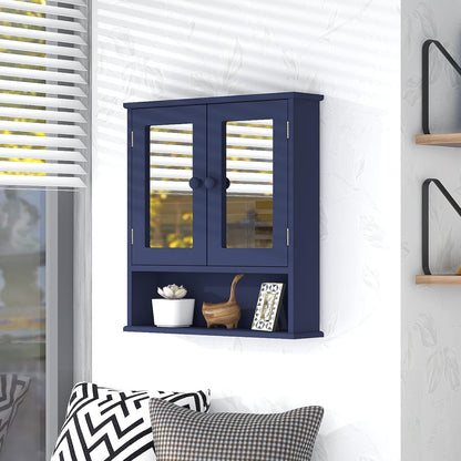 UYIHOME Mirror Cabinet, Bathroom Cabinet, Mirror Cabinet, Bathroom Cabinet, Hanging Wall Cabinet, Bathroom