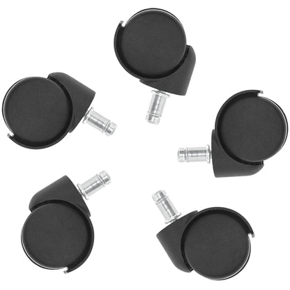 5 PCS Office Chair Caster Wheels,11mm Standard Size Chair Casters