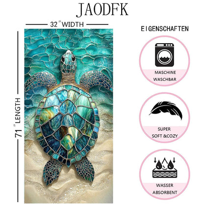 JAODFK Microfibre Beach Towel 71"X32" Quick Dry Lightweight Sand Free Extra Large Thin Towels Travel Essentials For Adults Womens Swim Bath
