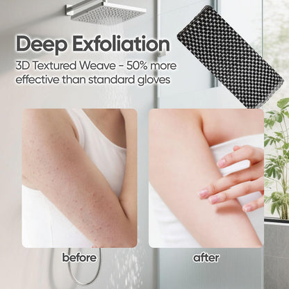 soitzhoc 3 pcs japanese exfoliating shower towel | exfoliating towel, Extra-Long Towel | Suitable for Sensitive and Rough Skin
