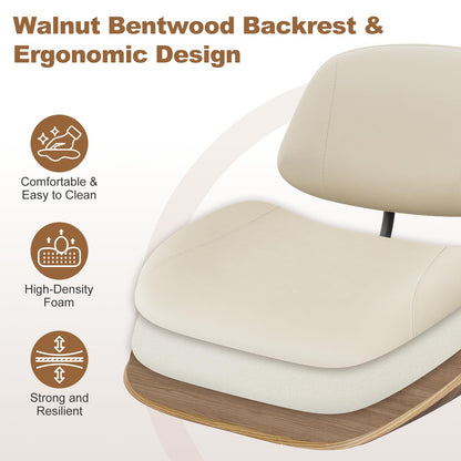 BERYTH Office Chair Comfy Small Ergonomic Office Chair with Wheels Desk Chair Modern Swivel With Adjustable Height Capacity up to 136 kg Study