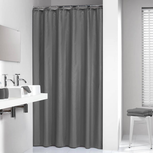 Sealskin Madeira Shower Curtain, Polyester, Grey, 180 x 200 cm