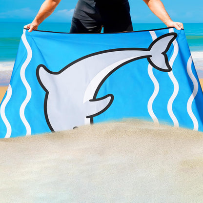 Violetpos 2 Pack Extra Large 180x90 cm Beach Towels, 250GSM Premium Microfibre, Sand Free Quick Dry Lightweight