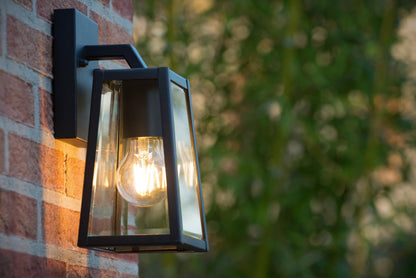 LUCIDE MATSLOT - Wall Light Indoor/Outdoor - 1xE27 - IP23 - Black