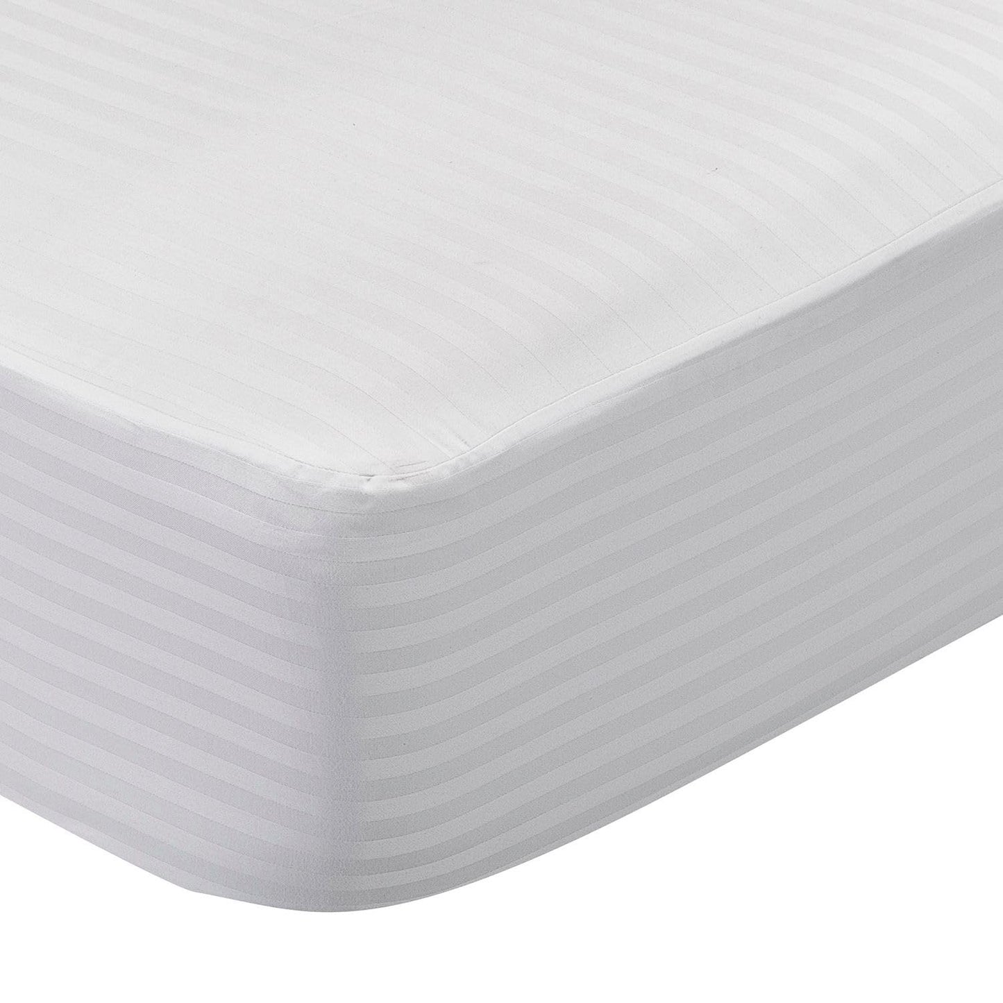 Pikolin Home – Ticking Mattress Protector, 100% Cotton, white, Lit 90-90 x 190/200 cm
