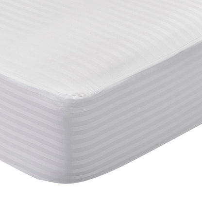 Pikolin Home – Ticking Mattress Protector, 100% Cotton, white, Lit 105-105 x 190/200 cm