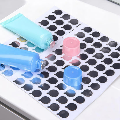 6 Sheets(360Pcs) 15mm Aluminum Foil Film Sticker Seal for Bottles Stopper Sealing Strip for Toothpaste Soft Tube Cosmetic Essentiol Oil Bottles