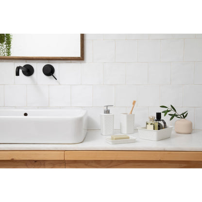 TATAY Bohol Bathroom Soap Dish, 100% Recycled Plastic, 14 x 8.5 x 2 cm