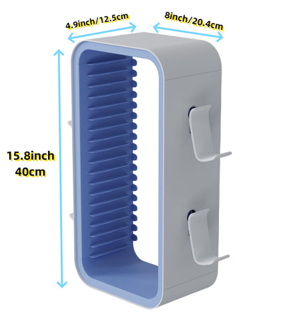 wigmoa OYO-1【40CM】 Storage Tower Compatible with PS5/ Xbox Series S & X/Switch, Universal Video Games Discs Organizer 18 PCS with 4 Controllers