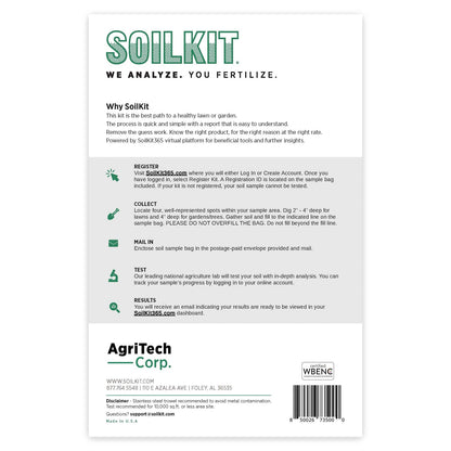 Soil Kit Soil Test Kit -Discover Your Lawn and Garden Fertility with PH Meter, Moisture, Nutrient and Mineral Analysis. Savvy Results Provide Custom